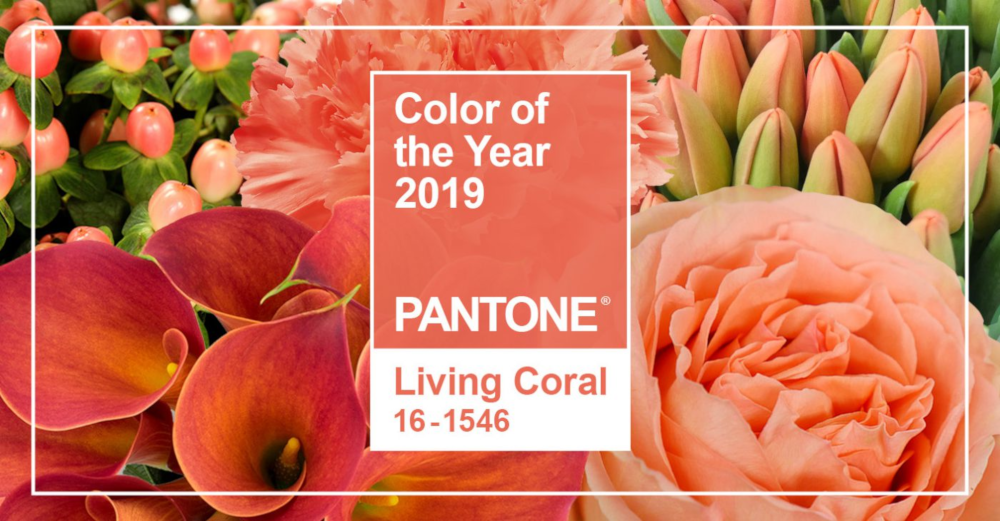 Kolor roku 2019 - Living Coral we florystyce