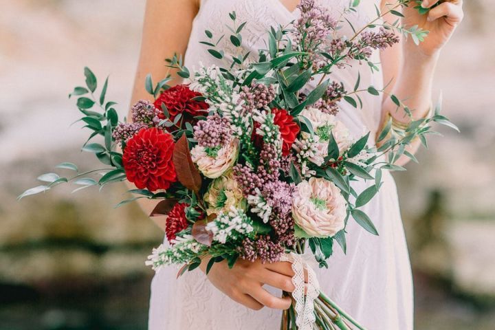 Bukiet ślubny w stylu boho
