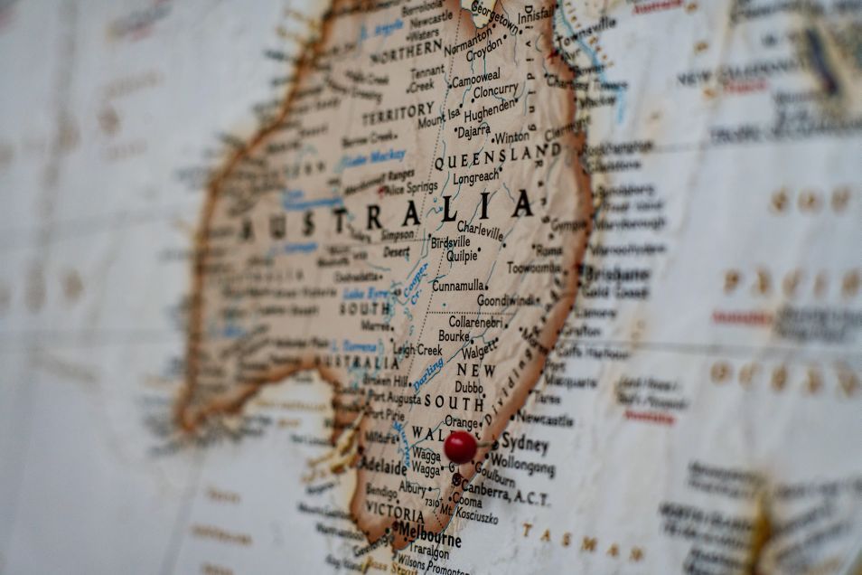 Mapa Australii